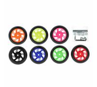 Bihr Roues de béquilles Home Track béquille arrière fixe 2 pièces rouge