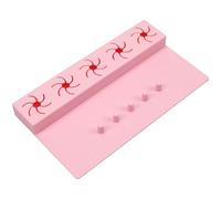 Biiange Outils de peinture à ongles en silicone rose, organisateur de vernis à ongles, organisateur de vernis à ongles en silicone pour pédicure manucure rose.