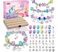 BIIB Idee Cadeau Fille 5-13 Ans, DIY Bijoux Enfants, Jouet Fille 5 6 7 8 9 10 11 12, Activites Manuelles pour Enfants, Loisirs Créatifs 5-13 Ans, 3 Kit Bracelet, Jouet Enfant