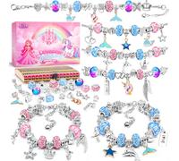 BIIB Idee Cadeau Fille 6-12 Ans, Ado, Kit Bracelet, Jouet Breloques Creation Bijoux, Kit Créatif Enfant, Cadeau de Noël, Anniversaire