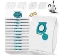 Biigdan 12 Pièces Remplacer Sac Aspirateur Compatible avec Miele TU Guard L1 / Guard S1 / CO Guard M1 S8380 Aspirateurs,Sac Aspirant Universel Accessoires,6 Ensembles Filtre Aspirateur