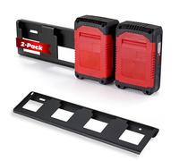 Biigdan 2 Support Batterie,Support Mural Compatible avec Einhell Power X-Change 18V & 36V,Peut Accueillir 8 Batteries Utilitaires,Acier Titane Durable Matériau,pour Garage,Atelier,Abri jardin,Maison