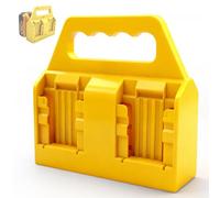 Biigdan 4 Emplacements Portable Support Batteries Compatible avec Batterie Dewalt 18-60V,Outils électriques avec poignées Support Porte Batterie,pour Travaux Extérieur, Ateliers,Garages(ABS, Bleu)