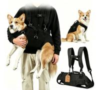 Biigdan Grand Transport pour Chien Corps Entier,Sac a Dos Chien Bandoulière | Réglable et Poignée de Commande,3 Méthodes de Tragédie Porte Chien Jusqu'à 8KG,Soutien pour Chiens âgés, Blessés