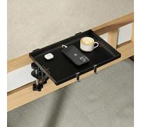 Biigdan Table de Chevet Suspendue avec Emplacement pour Câble de Chargement,Pliable Tablette Iit Mezzanine,Bedside Shelf pour Lits superposés,Lits Ressorts,Bureaux,Fauteuils,32 * 23.5 * 2 cm