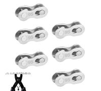 Biike Chain Quick Link - Lot de 6 joints de chaîne de vélo en acier | Articulation universelle pour chaîne de vélo 6/7/8/9/10/12 vitesses