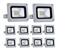 BiiKoon 10W Super Bright Safety Light 12-24V DC DC Alimentation IP65 Projecteur Extérieur Étanche for Cour, Jardin, Terrain De Basket, Arène (Color : 10PACK, Size : 10W)