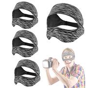 BiiKoon Couverture De Masque for Les Yeux VR Bande Anti-Transpiration Respirante Bandeau Élastique Réglable des Casque Réalité Virtuelle Accessoires Jeux for Oculus Quest 2 Go HTC (Color : Gray)