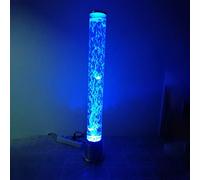 BiiKoon Lampe à Bulles de Poisson 2,5FT Mood Jellyfish Aquarium Cool Night Light avec 7 Couleurs changeantes LED Tube à Bulles Lampadaire for la Maison, Le Bureau, Le Bar, Cadeau de décoration