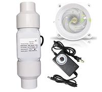 BiiKoon Mini Ventilateur De Conduit en Ligne 5 1 Cm avec Adaptateur PVC 32 Mm Extracteur Diffuseur d'air Variable Réglable for Tente Culture Hydroponique (Color : Adjustable Speed, Size : 50-32mm)