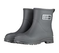 BIISDOST Bottes de pluie en caoutchouc pour femme - Confortables et élastiques - Pour adultes - Bottines tendance - Talon moyen - Antidérapantes - Semelle compensée épaisse - Bottes de jardin courtes