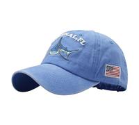 BIISDOST Casquette de baseball Jour de l'indépendance, casquette de personnalité pour hommes et femmes, impression en plein air, maille respirante, casquette américaine chapeaux hommes, bleu ciel,