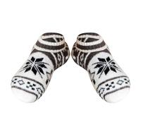 BIISDOST Chaussettes à enfiler pour femme avec chaussettes molletonnées douces et confortables pour l'hiver Chaussettes antidérapantes pour femme Chaussettes pour chiens, gris foncé, Taille unique