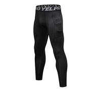 BIISDOST Pantalon de compression pour homme - Long - Legging de sport - Respirant - Pantalon d'entraînement - Pantalon de protection pour gardien de but - Fitness - Cyclisme - Évacuation rapide de la