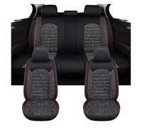 BIISVM Ensembles Housses Siège Housses Siège Voiture Universelles pour Focus 2 Mk1 pour Ranger pour Kuga pour Fusion Ka pour Mondeo MK4 pour Fiesta Lin(Full SetBlack)