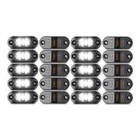 BIISVM Feu Arrière Séquentiel Feu Arrière De Gabarit Ovale Universel À 2 LED 12V/24V, Feu De Stop, Pour Remorque, Voiture, Camion, Pour Caravane, Accessoires