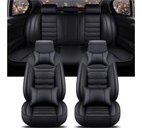 BIISVM Housse Siege Voiture Housse De Siège Auto Universelle pour Civic pour City pour CR-V pour CR-Z pour Accord pour Elysion pour Fit pour Jade pour Jazz(B Black 5 Seat)