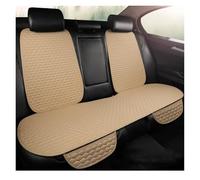BIISVM Housse Siege Voiture Housse Siège Auto en Lin Coussin Et Tapis pour Ford pour Focus MK2 pour Edge pour Explorer pour Ecosport pour Escape pour Everest(Rear Seat Set-Beige)