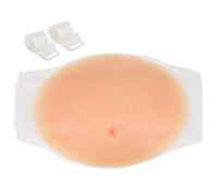Biitfuu Accessoires de Cosplay de Grossesse, 2-4 Mois/4-5 Mois Faux Ventre de Grossesse Silicone Artificiel Ventre de Femme Enceinte Accessoires de Photographie avec Sangles(4-5 Months)
