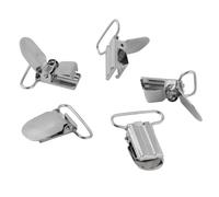 Biitfuu Clips de Bretelles en Métal Haute Résistance pour Vêtements de Bricolage, Paquet de 30 Pièces en Argent, Matériau en Fer, Accessoire de Pièces de Réparation (25mm)