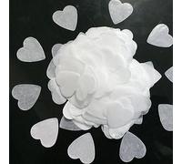 Biitfuu Confettis en Papier coloré pour les Célébrations de Mariage, 1200 PCS Nices Accessoires de Bricolage Exquis en Papier de Haute qualité (Cœur de pêche blanc)