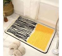 Biitfuu Tapis de Lavage Confortable Rectangulaire Anti-épaissis pour L'entrée, Les Stocks de Tapis en Trouble en humidité pour Les Amateurs de Maison, Matériau Acrylique Doux 40 X 60 Cm (40 * 60 cm)