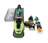 Biitfuu Toys de Camion de Dinosaure Robust Interactive Children's Toys for Christmas Birthday Cades Green for Children's Material Plastic