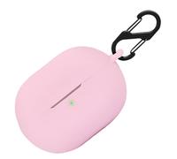 BIIULHCI Coque de protection en silicone pour Anker Soundcore P20i - Anti-chocs - Avec mousqueton - Protection à 360° - Ouverture de chargement - Rose