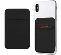 BIIULHCI Porte-cartes auto-adhésif pour téléphone portable, porte-cartes pour Oukitel C33 C31 C32 C21 C19 C18 C17 C23 Pro C31 C25 Doogee X97 X96 X95 N40 Pro N30 Étui de portefeuille fin, Noir ,