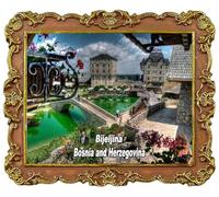 Bijeljina Aimant de réfrigérateur en Bosnie-Herzégovine 3D Souvenir de voyage Décoration de réfrigérateur Collection artisanale