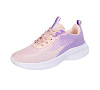 biJerou Chaussures de sport pour femme avec surface en maille pour les loisirs et l'entraînement - Baskets légères avec design respirant, semelle amortissante et profil antidérapant, pour le quotidien