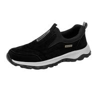 biJerou Chaussures de sport pour homme - Semelle blanche - Chaussures de sport noires - Chaussures de jardin 40 - Chaussures en toile - Chaussures de tennis pour homme - 40 - Chaussettes de sport