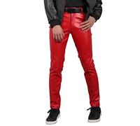 biJerou Maillot de bain pour homme - Noir blanc et rouge - Pantalon cargo d'hiver - Noir blanc et bleu - Salopette pour homme - Pantalon de costume stretch - Pantalon cargo - Taille 64 - Pantalon de
