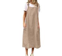 biJerou Robe d'affaires pour femme - Robe de soirée élégante courte sans manches - Mini robe d'hiver en tricot - Robe longue noire - Robe portefeuille sans manches - Courte - Élégante robe d'hiver à