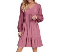 biJerou Robe de soirée courte et élégante pour femme - Robe de soirée longue noire à manches longues - Élégante robe bleue à manches longues - Grandes tailles - Robe de soirée sexy - Robe portefeuille