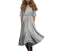 biJerou Robe de soirée élégante pour femme - Bleu - Robe de soirée courte noire - Robe de fête pour femme - Robe longue en tricot - Robe d'hiver - XXL - Robe de bal courte en velours rouge, gris, M