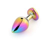 Bijou anal Rosebud Coeur Rainbow S Noir