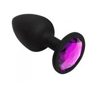Bijou anal Rosebud noir small bijou violet clair