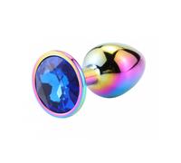 Bijou anal Rosebud Rainbow SMALL Bleu Foncé