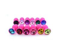 Bijou anal Rosebud silicone rose LARGE bijou bleu foncé