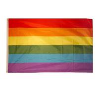 Bijou arc-en-ciel Gay Pride - Chapeaux - Bracelet - Perruque LGBT - Accessoire de fête (drapeau arc-en-ciel, 0,9 x 0,6 m)
