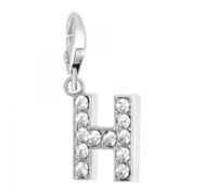 Bijou charm - So Charm - Lettre H - Strass - Plaqué or - Mixte