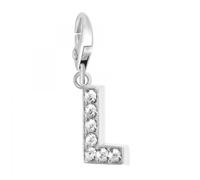 Bijou charm - So Charm - Lettre L - Strass - Plaqué or - Mixte