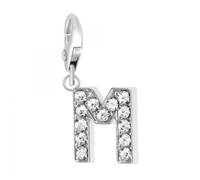 Bijou charm - So Charm - Lettre M - Strass - Plaqué or - Mixte