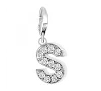 Bijou charm - So Charm - Lettre S - Strass - Plaqué or - Mixte