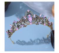 Bijou Cheveux Mariage Bridal Headwear Gold-Colour Women's Full Of Classical Temperament Wedding Crown Girl Birthday Dazzling Tiaras(Color-14)