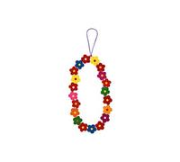 Bijou de Téléphone 25 cm Perles Fleurs Acryliques Pratique Multicolore