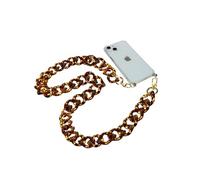Avizar Bijou de téléphone chaîne grosse maille 120 cm métallique