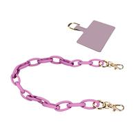 Bijou de Téléphone Chaîne Grosse Maille 58cm Moxie Série Milano Violet