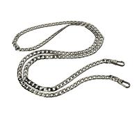 Bijou de Téléphone chaîne maille cubaine 120cm noir